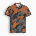 Polo Camo Pixelado Naranja SniperProHunter